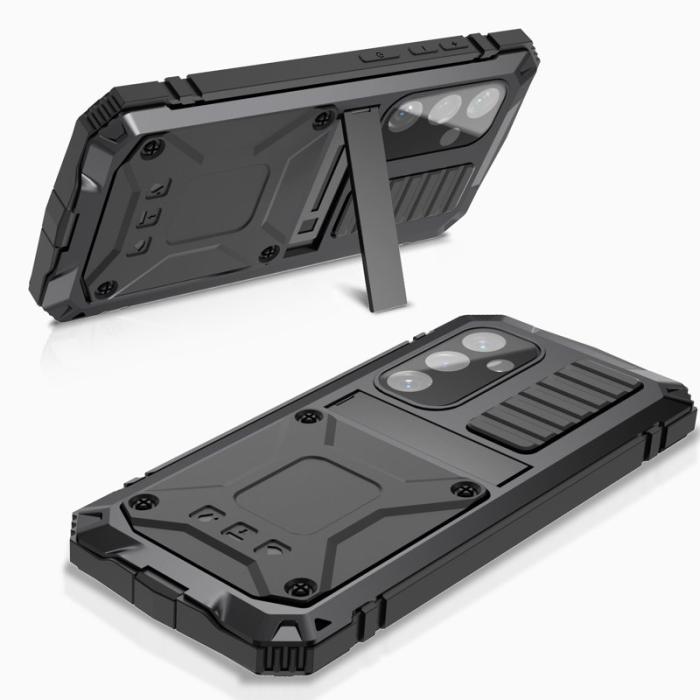 R-JUST - R-JUST Galaxy S24 Kickstand Skal Shockproof Svart