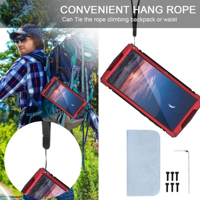 R-JUST - R-JUST Galaxy S24 Ultra Skal Full Protection Röd