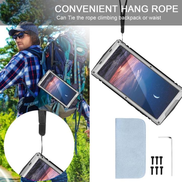 R-JUST - R-JUST Galaxy S24 Ultra Skal Full Protection Silver