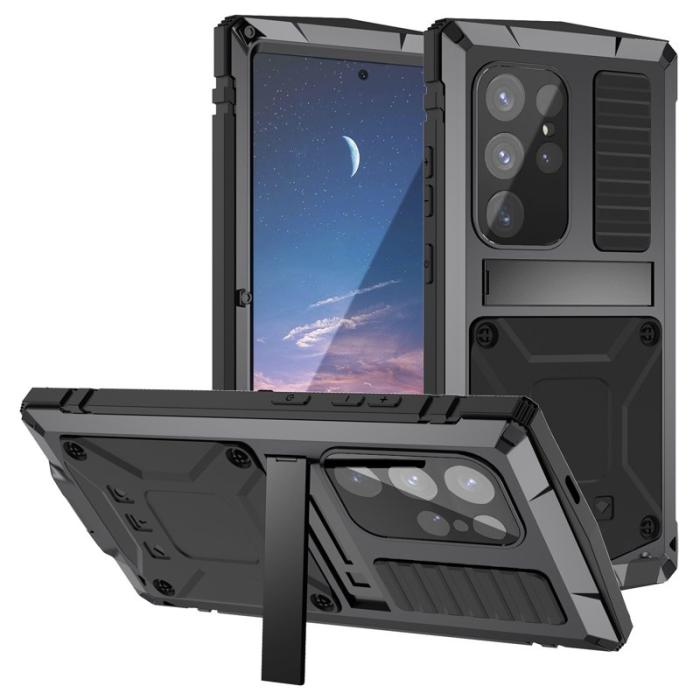 R-JUST - R-JUST Galaxy S24 Ultra Skal Full Protection Svart