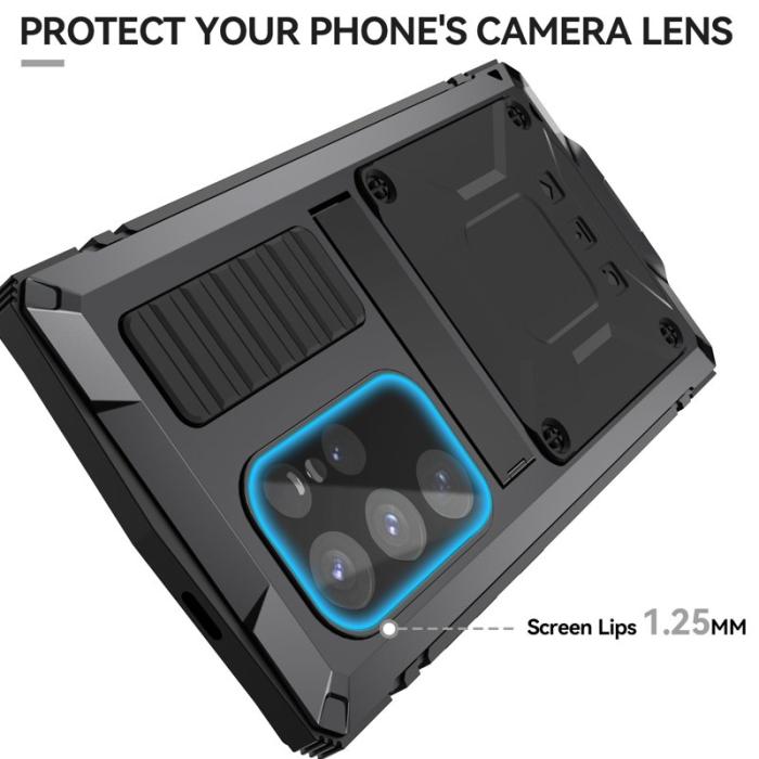 R-JUST - R-JUST Galaxy S24 Ultra Skal Full Protection Svart