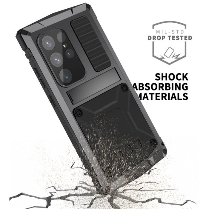 R-JUST - R-JUST Galaxy S24 Ultra Skal Full Protection Svart