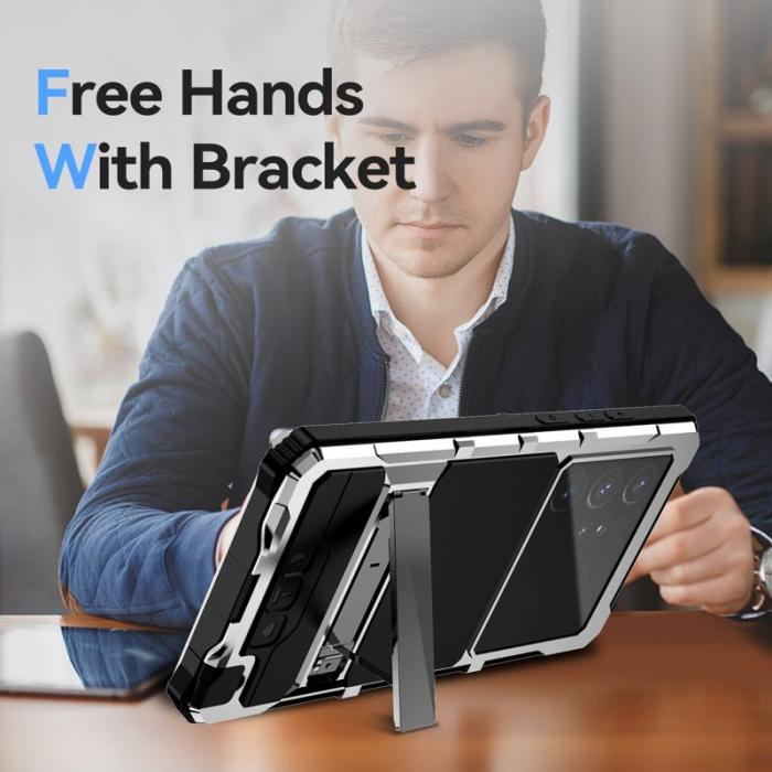 R-JUST - R-JUST Galaxy S24 Ultra Skal Shockproof Silver