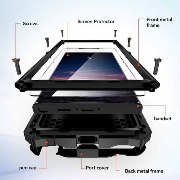 R-JUST - R-JUST Galaxy S24 Ultra Skal Shockproof Svart