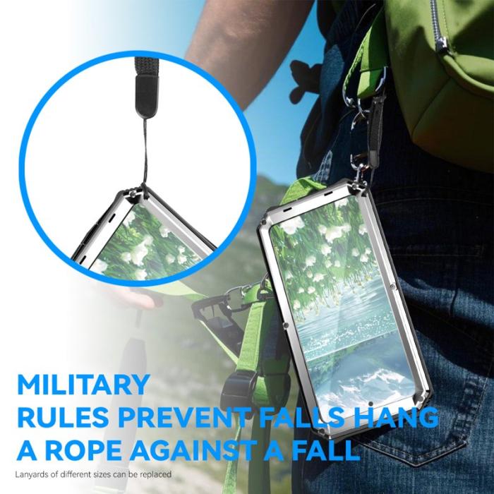 R-JUST - R-JUST Galaxy S25 Edge Skal PC + Silikon + Metall Silver