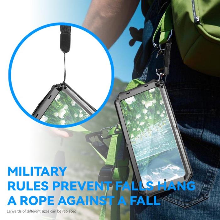 R-JUST - R-JUST Galaxy S25 Edge Skal PC + Silikon + Metall - Svart