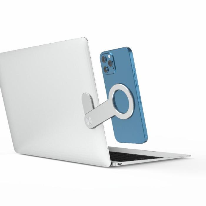 R-JUST - R-JUST SJ05-12 Magnetisk Telefonställ Laptop Monitor Silvergrå