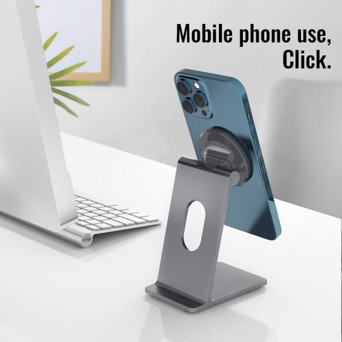 R-JUST - R-JUST SJ18 Aluminium Desktop Phone Stand Holder - Silver