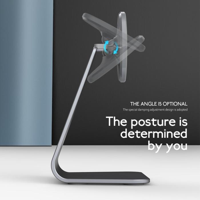 R-JUST - R-JUST SJ19 L-formad Justerbar Aluminium Magnetisk Ställning Silver