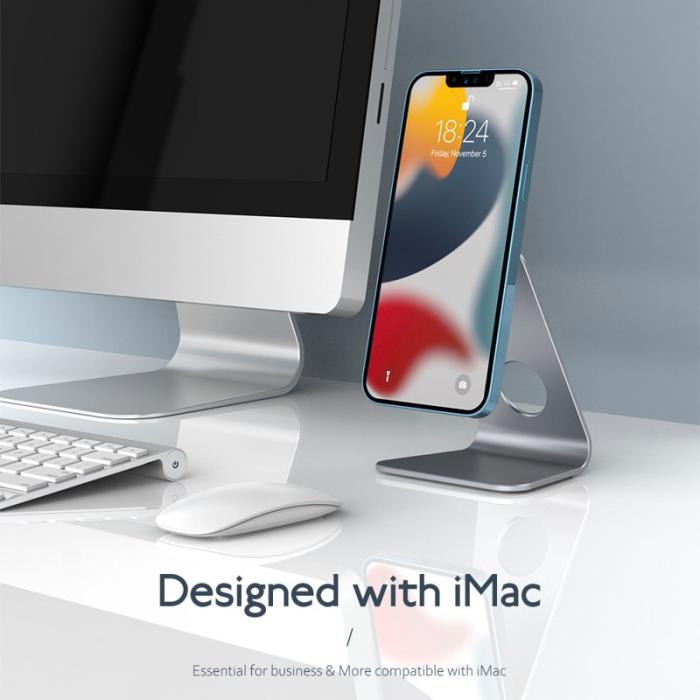 R-JUST - R-JUST SJ19 L-formad Justerbar Aluminium Magnetisk Ställning Silver