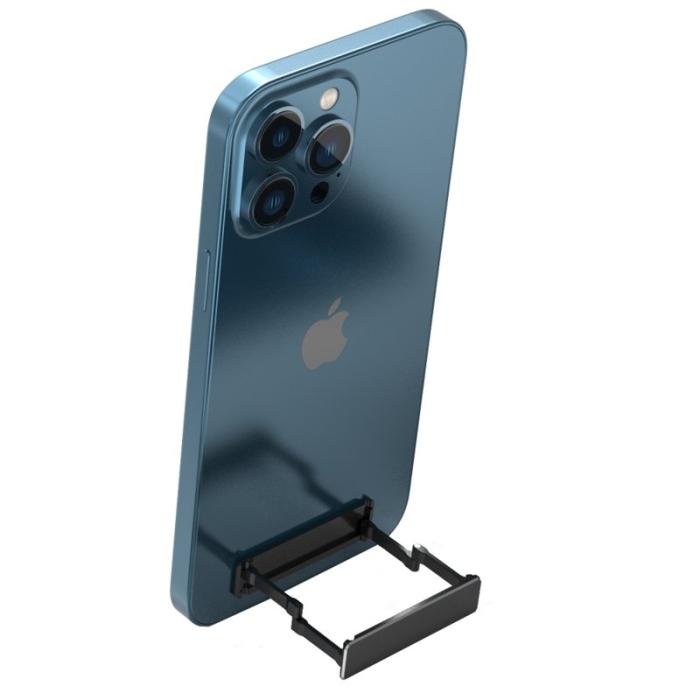 R-JUST - R-JUST SJ22 Mini Fällbar Mobiltelefon Ställning - Svart