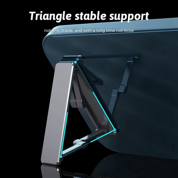 R-JUST - R-JUST SJ22 Mini Fällbar Mobiltelefon Ställning - Svart