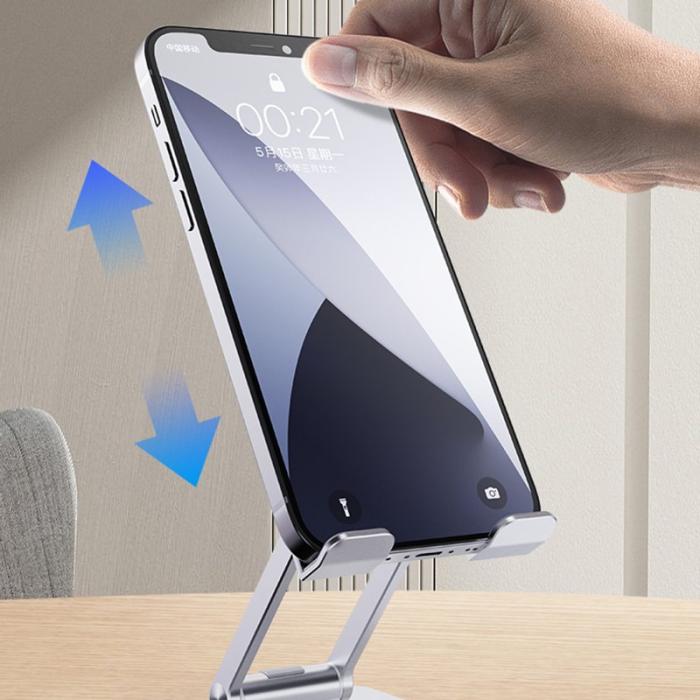 R-JUST - R-JUST SJ33 Mobiltelefonställ Aluminium 9.7'' Silver