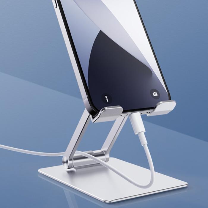 R-JUST - R-JUST SJ33 Mobiltelefonställ Aluminium 9.7'' Silver