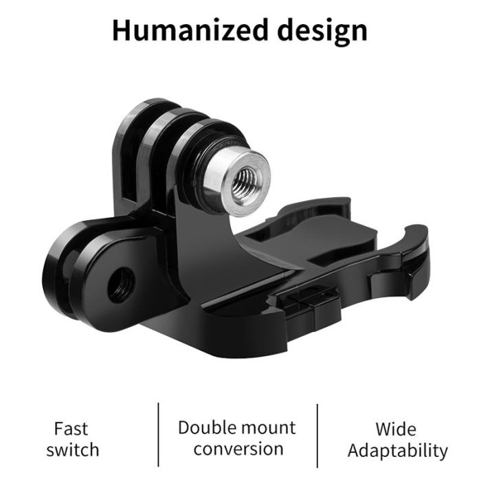 TELESIN - TELESIN GP-MTB-T02-BK Fäste för GoPro/DJI Osmo - Svart