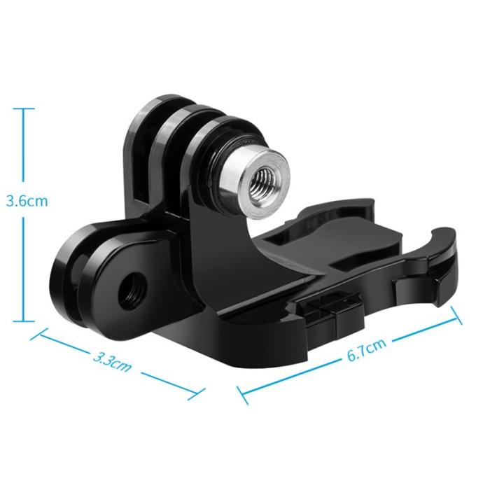 TELESIN - TELESIN GP-MTB-T02-BK Fäste för GoPro/DJI Osmo - Svart