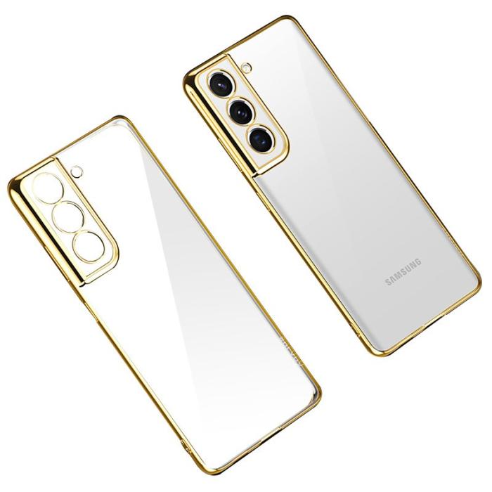 SULADA - Saluda Transparent Skal för Galaxy S21 4G/5G - Guld
