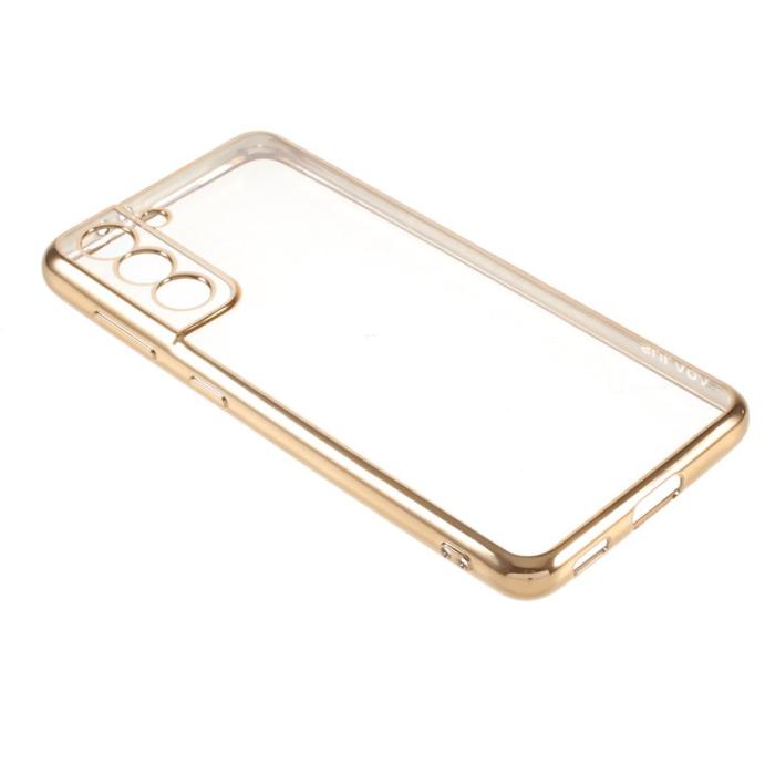 SULADA - Saluda Transparent Skal för Galaxy S21 4G/5G - Guld