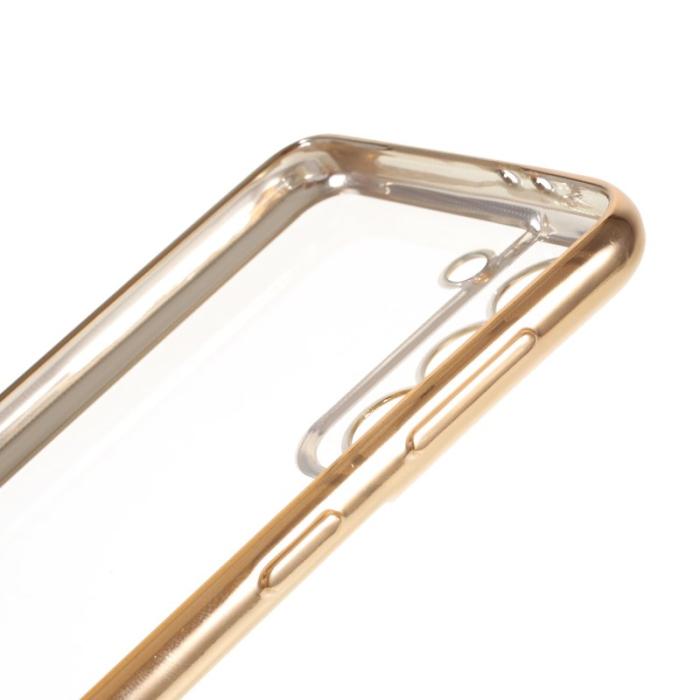 SULADA - Saluda Transparent Skal för Galaxy S21 4G/5G - Guld