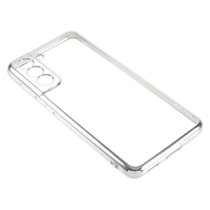 SULADA - Saluda Transparent Skal för Galaxy S21 4G/5G - Silver