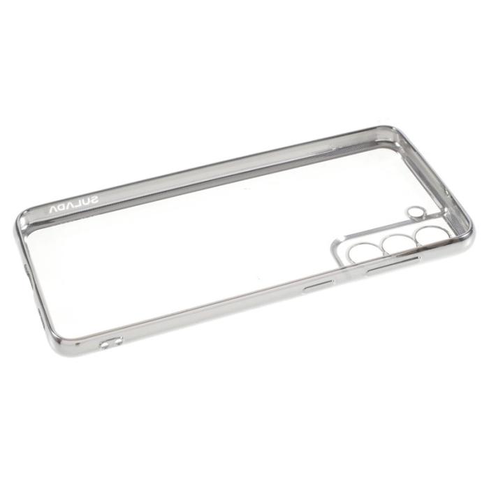 SULADA - Saluda Transparent Skal för Galaxy S21 4G/5G - Silver