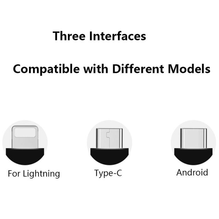 OEM - Snabbladdare 4.2A Biladapter med 3-i-1 teleskopkabel - Röd