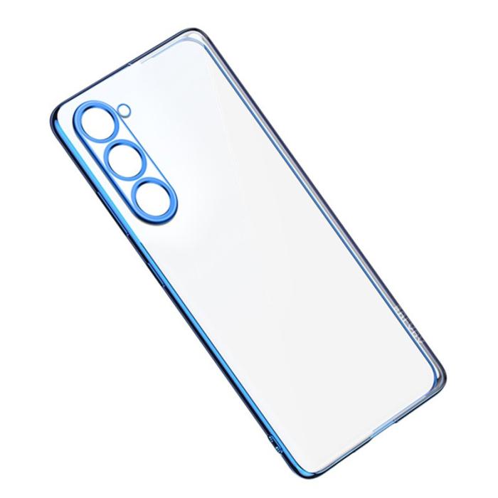 SULADA - SULADA Clear Phone Cover Galaxy S23+ TPU Fodral Blå