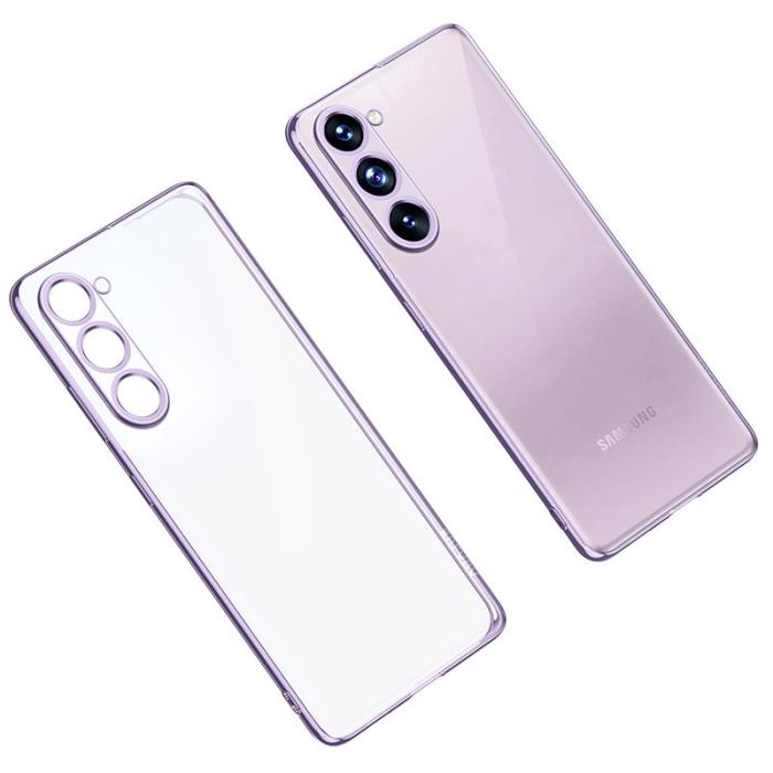 SULADA - SULADA Clear Phone Cover Galaxy S23+ TPU Fodral Lila