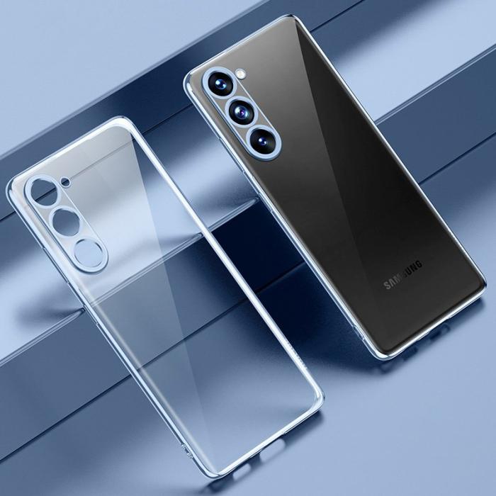 SULADA - SULADA Electroplating Skal för Galaxy S23, TPU, Baby Blue