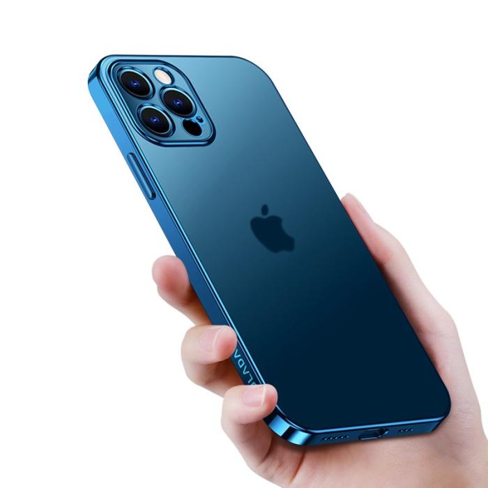 SULADA - SULADA iPhone 12 Pro Skal Soft TPU Blå Metallisk Yta