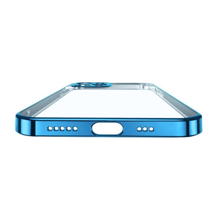 SULADA - SULADA iPhone 12 Pro Skal Soft TPU Blå Metallisk Yta