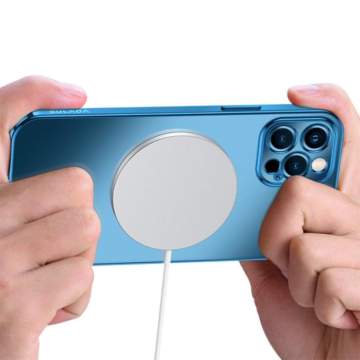 SULADA - SULADA iPhone 12 Pro Skal Soft TPU Metallisk Lila 6.1