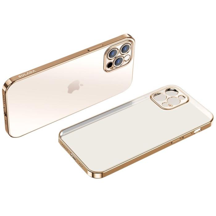 SULADA - SULADA iPhone 13 Pro Max Skal Electroplated TPU - Guld