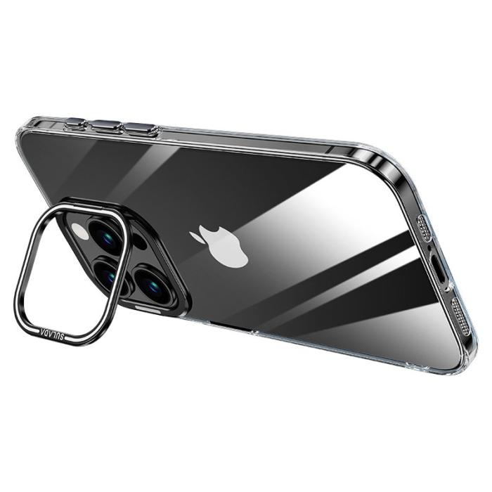 SULADA - SULADA iPhone 13 Pro Max Skal TPU+PC Med Stativ Klar Svart
