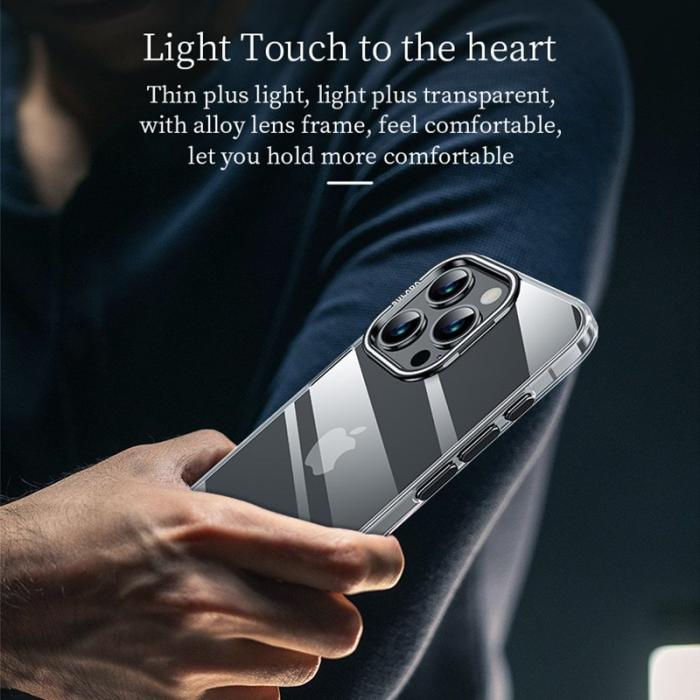 SULADA - SULADA iPhone 13 Pro Skal Fällbart Kamera Ställ TPU+PC Klar Blå