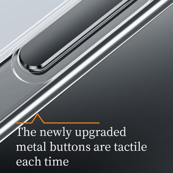 SULADA - SULADA iPhone 13 Pro Skal Fällbart Kamerastativ TPU+PC Klar Silver