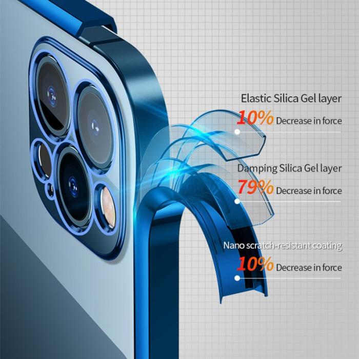 SULADA - SULADA iPhone 13 Pro Skal Full Protective Electroplating Lila