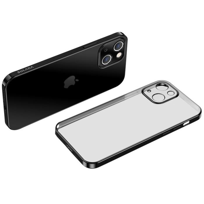 SULADA - SULADA iPhone 13 Skal Drop-proof TPU Electroplating Svart