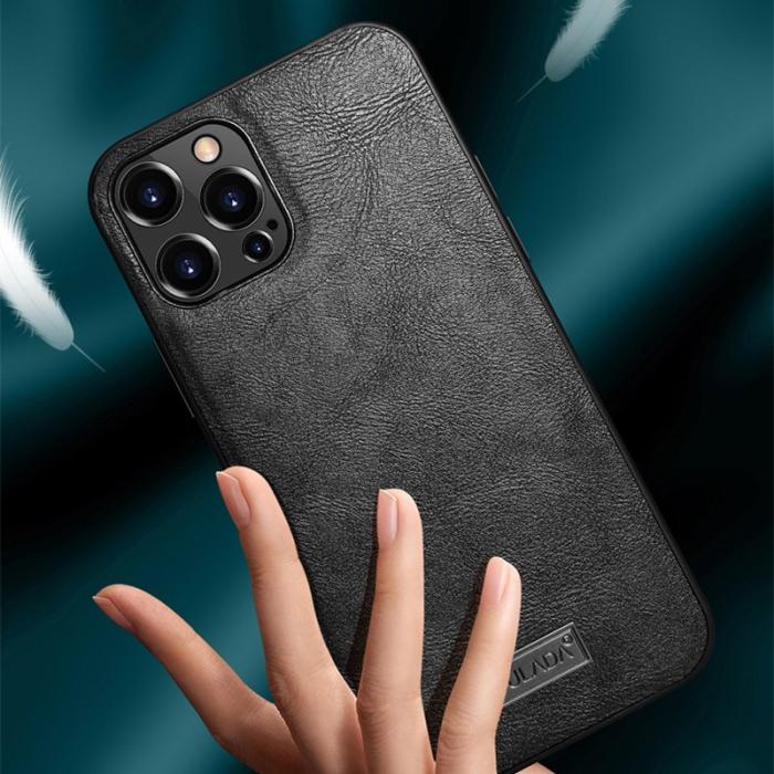 SULADA - SULADA iPhone 13 Skal Hybrid PU Läder Svart 6.1 tum