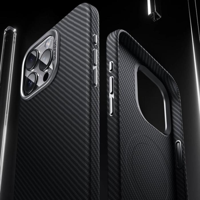 SULADA - SULADA iPhone 14 Pro Max Skal Carbon Fiber PU+TPU Blå