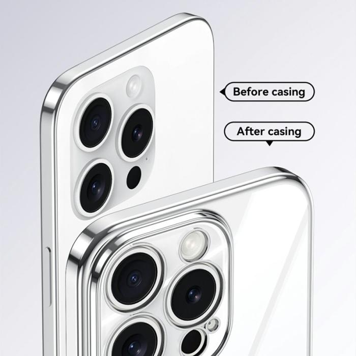 SULADA - SULADA iPhone 14 Pro Max Skal Elektropläterad Klar TPU Lila