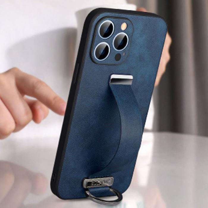 SULADA - SULADA iPhone 14 Pro Skal Crazy Horse Läder + TPU - Brun