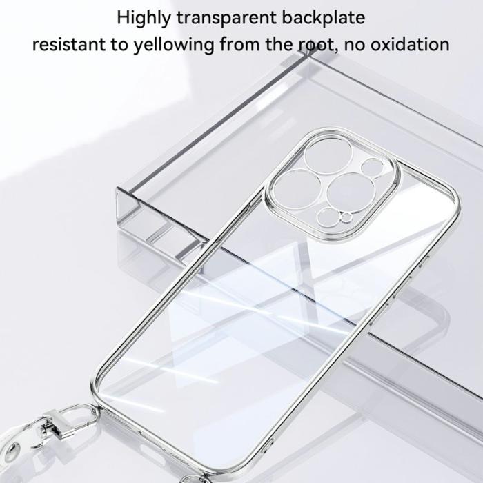 SULADA - SULADA iPhone 14 Pro Skal Electroplating Ultra Clear TPU - Svart