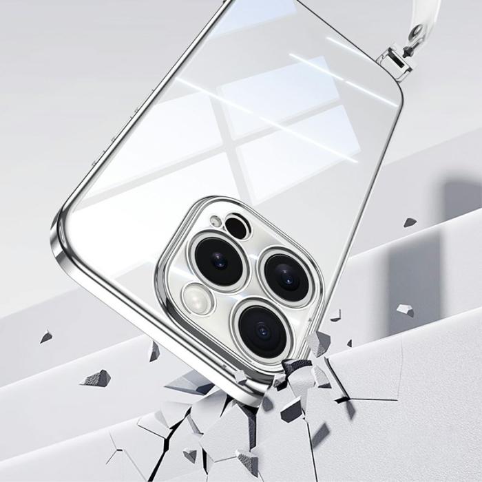 SULADA - SULADA iPhone 14 Pro Skal Electroplating Ultra Clear TPU - Svart