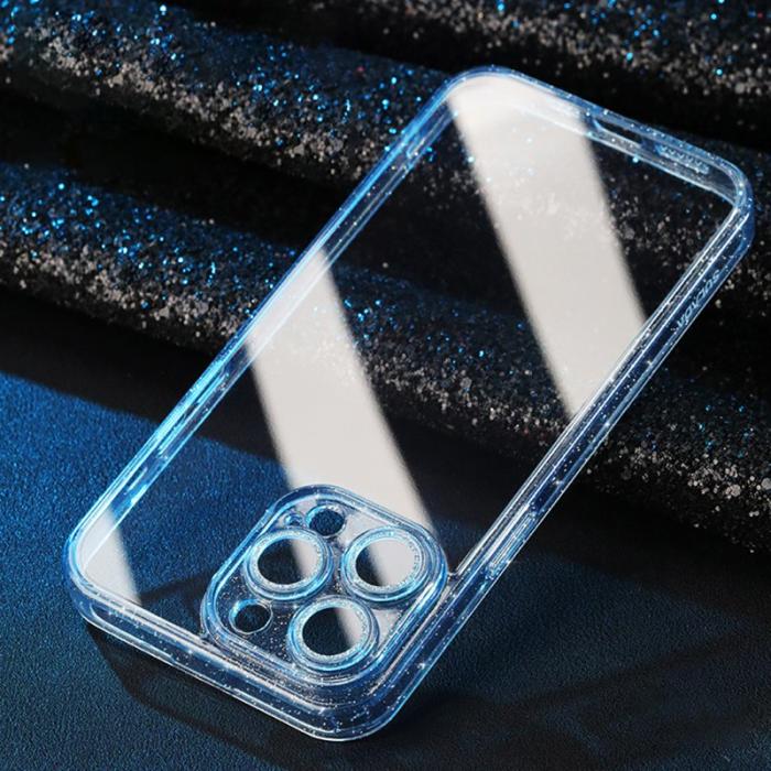 SULADA - SULADA iPhone 14 Pro Skal Glitter TPU Blå med Linsskydd