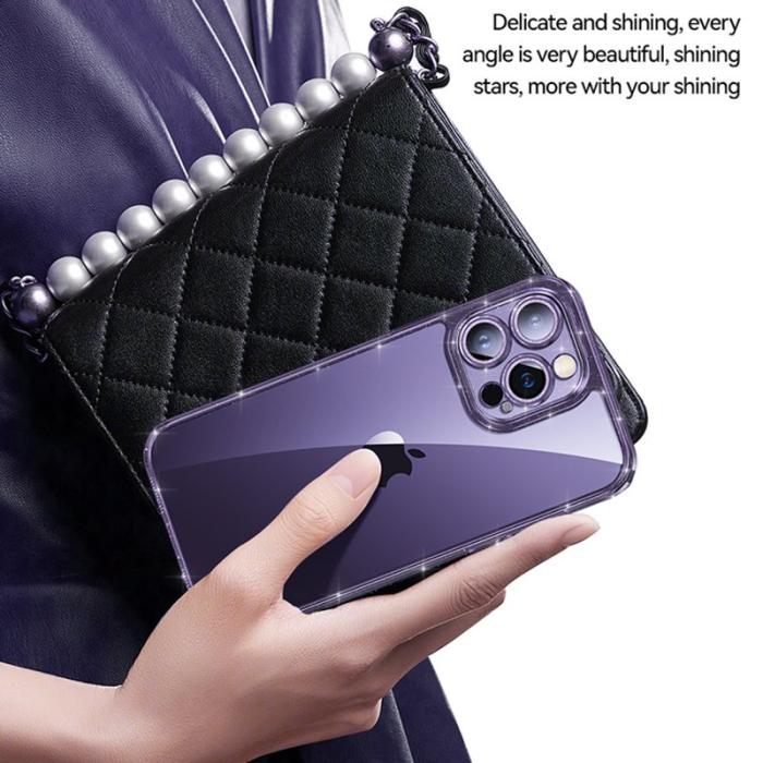 SULADA - SULADA iPhone 14 Pro Skal Glitter TPU Blå med Linsskydd