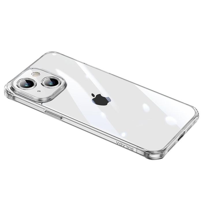 SULADA - SULADA iPhone 15 Plus Skal TPU + Härdat Glas Ultra Clear Transparent