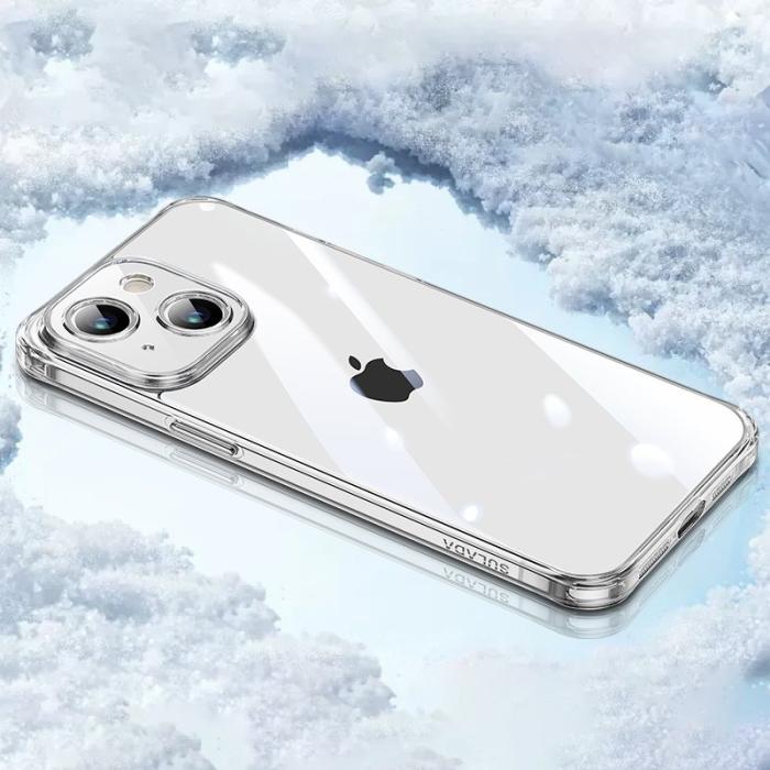 SULADA - SULADA iPhone 15 Plus Skal TPU + Härdat Glas Ultra Clear Transparent