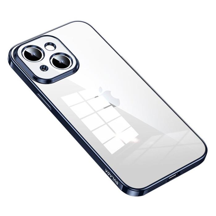 SULADA - SULADA iPhone 15 Plus Skal TPU Klart Bump Proof Mörkblå
