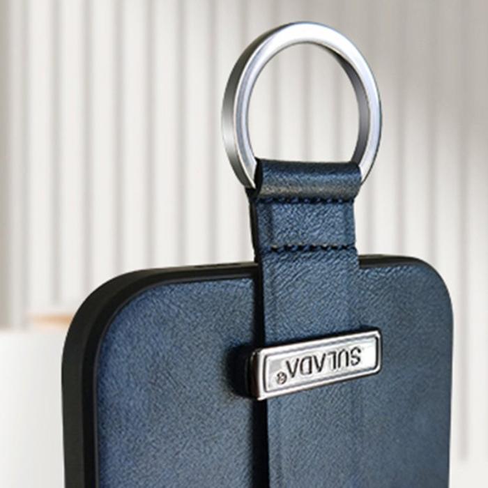 SULADA - SULADA iPhone 15 Pro Max Skal Crazy Horse PU+PC+TPU Röd